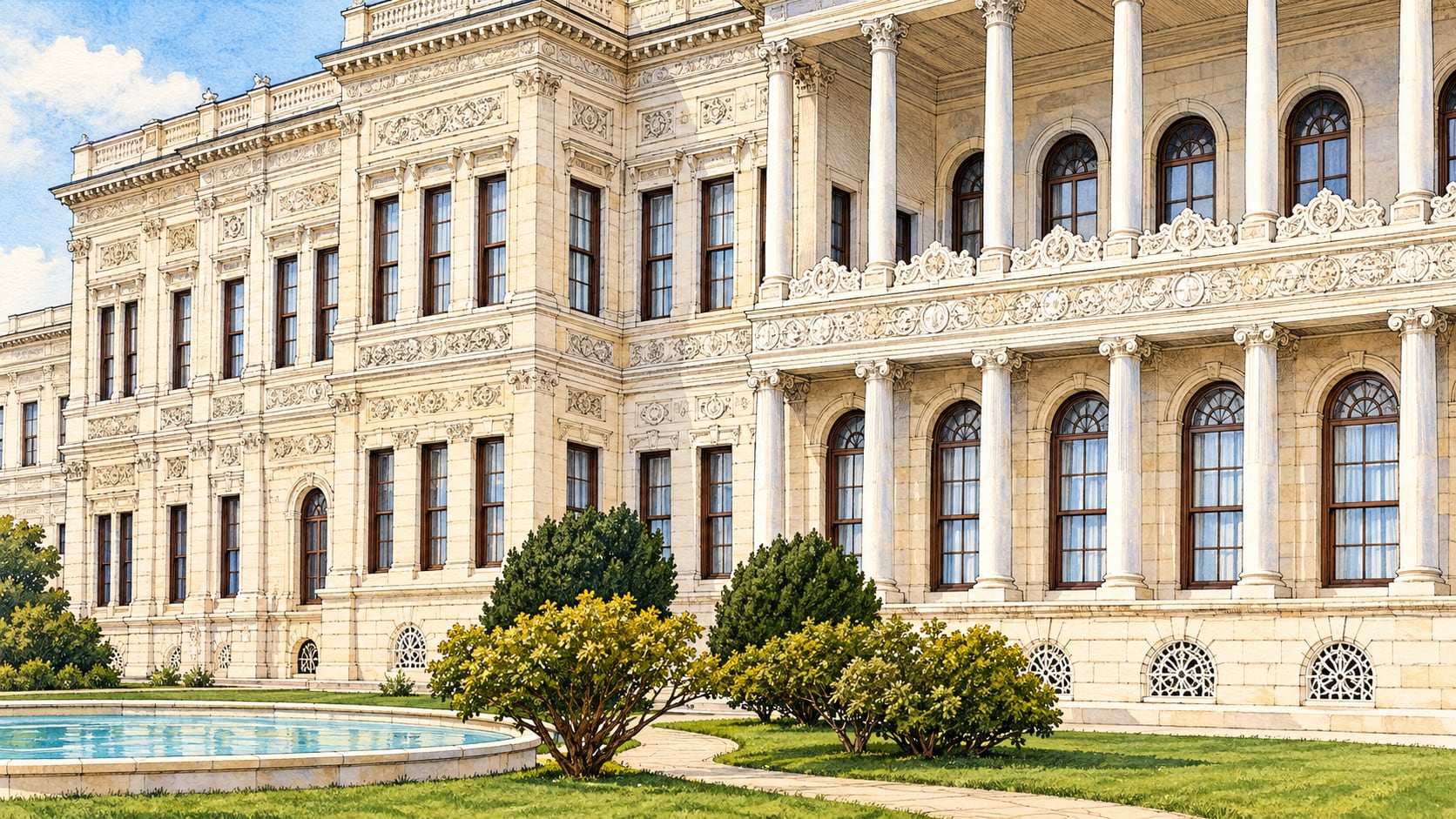 Mimar Sinan Fine Arts University Painting and Sculpture Museum çizimi, İstanbul