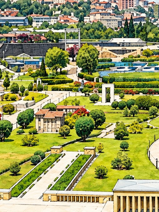 Zeichnung: Miniatürk – Mini-Türkei-Park, İstanbul