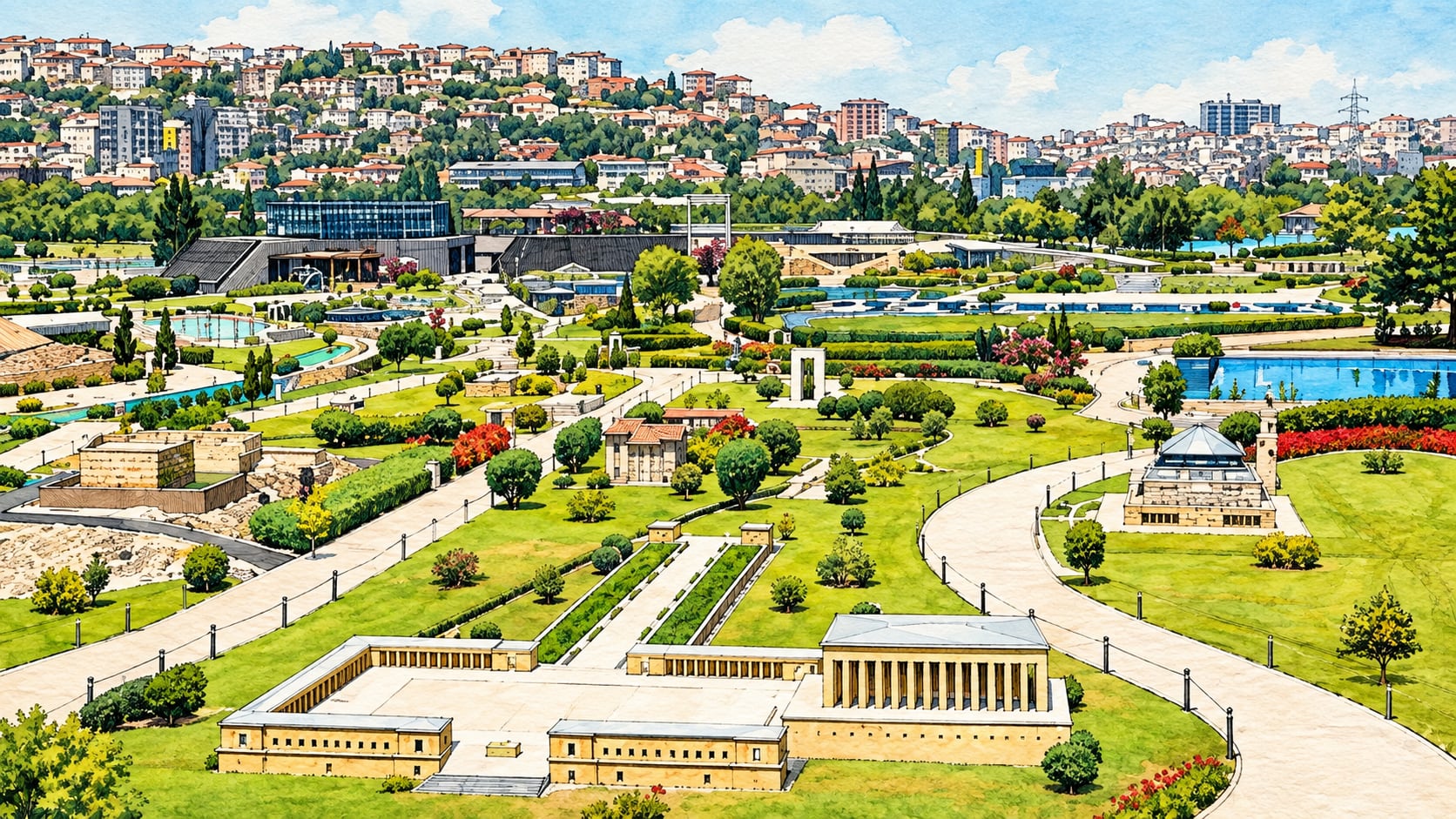 Miniatürk Mini Türkiye Park çizimi, İstanbul