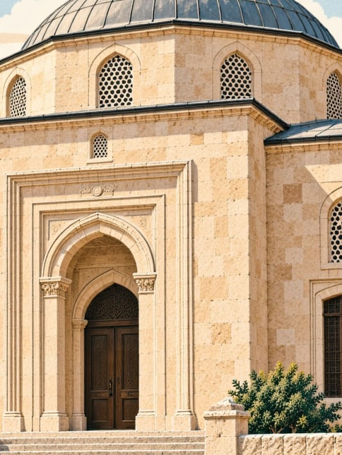 Zeichnung: Mir-i-Miran-Mehmed-Ağa-Türbe, İstanbul