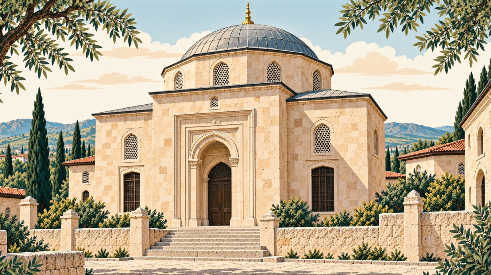 Mir-i Miran Mehmed Ağa Tomb çizimi, İstanbul
