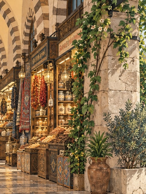 Spice Bazaar çizimi, İstanbul