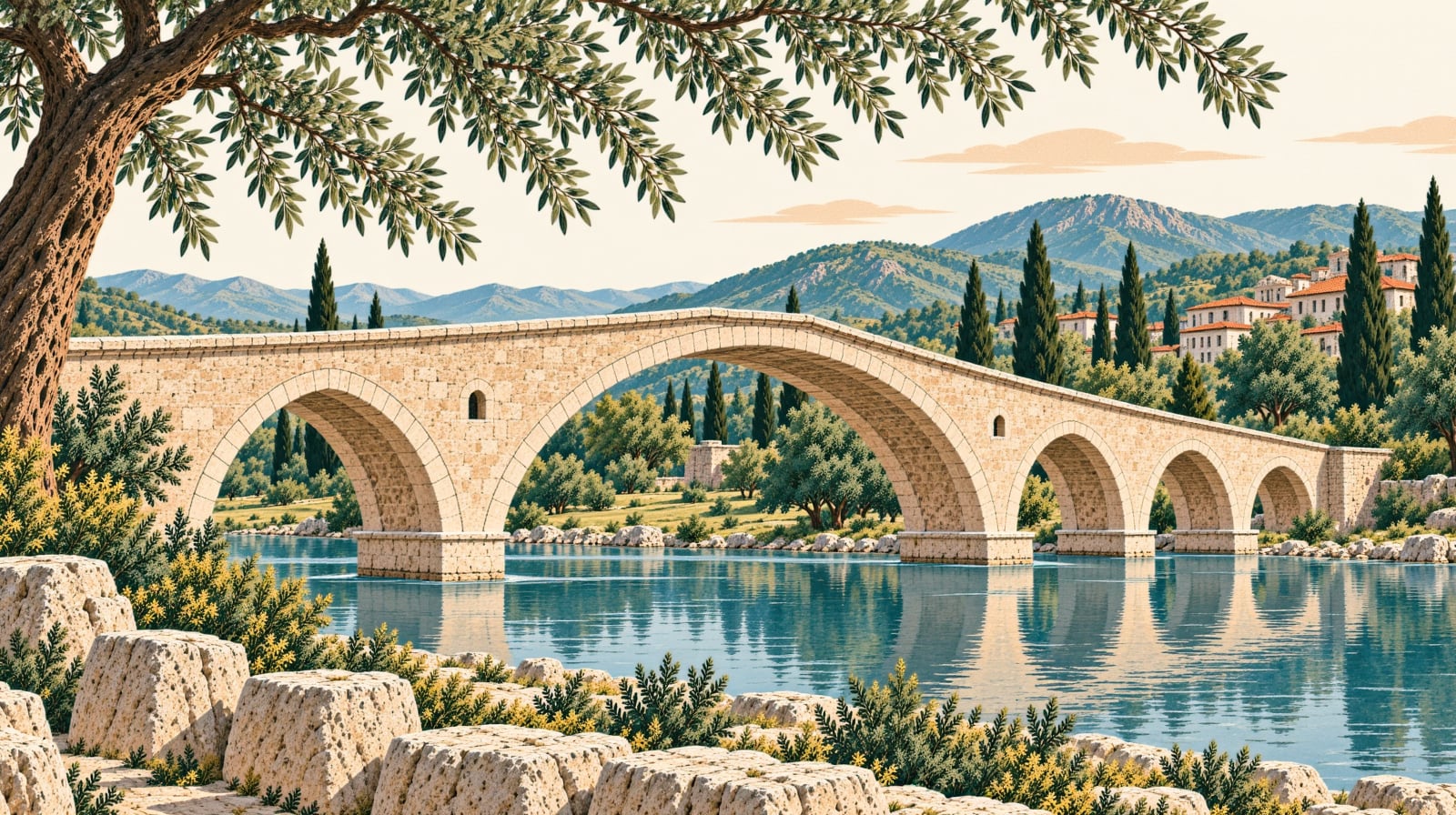 Misis Bridge çizimi, Adana