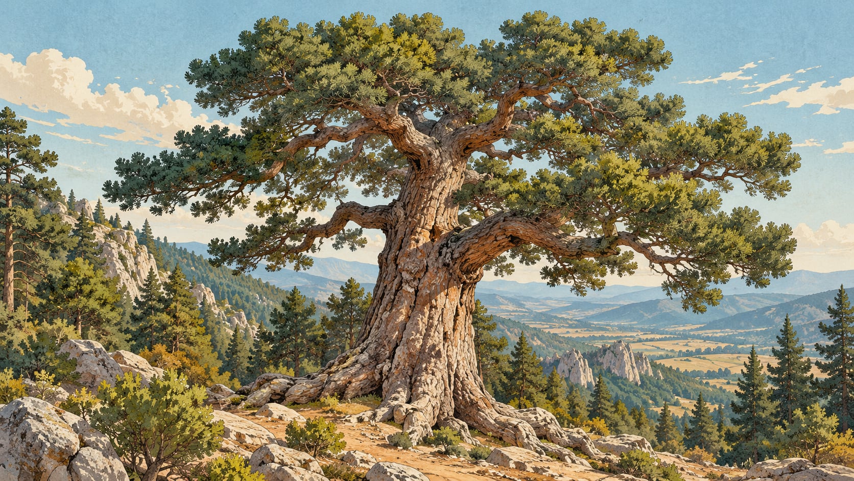 Mızıkçam Natural Monument çizimi, Kütahya