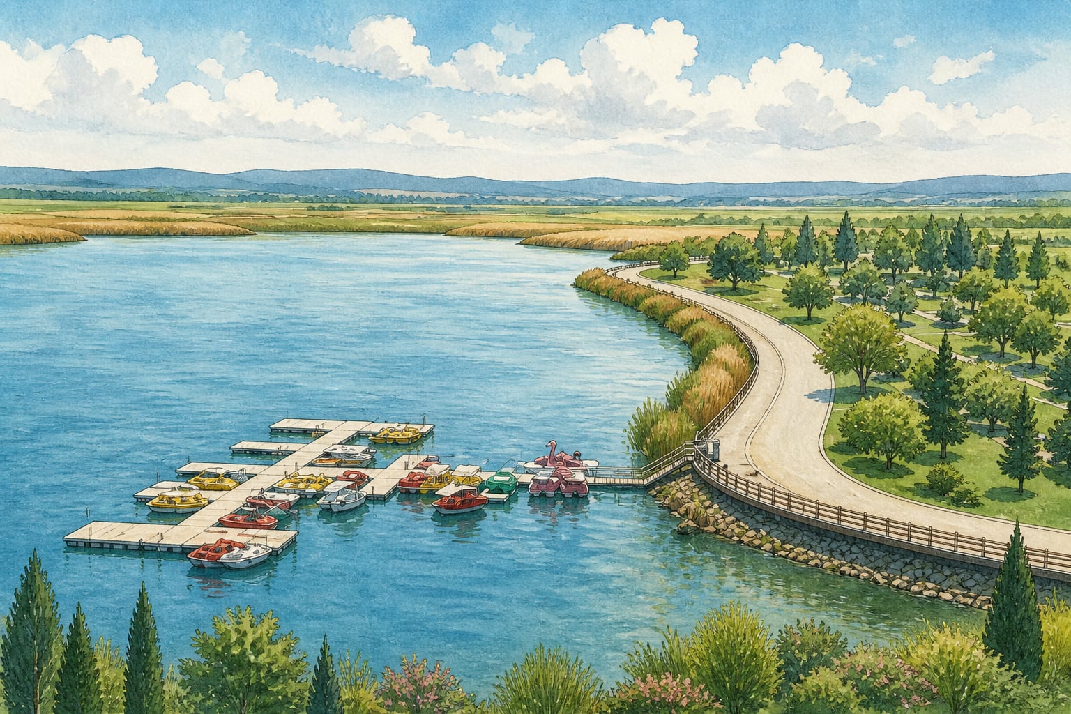 Mogan Lake çizimi, Ankara