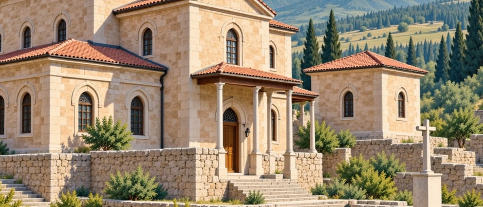 Mor Gabriel Monastery çizimi, Mardin