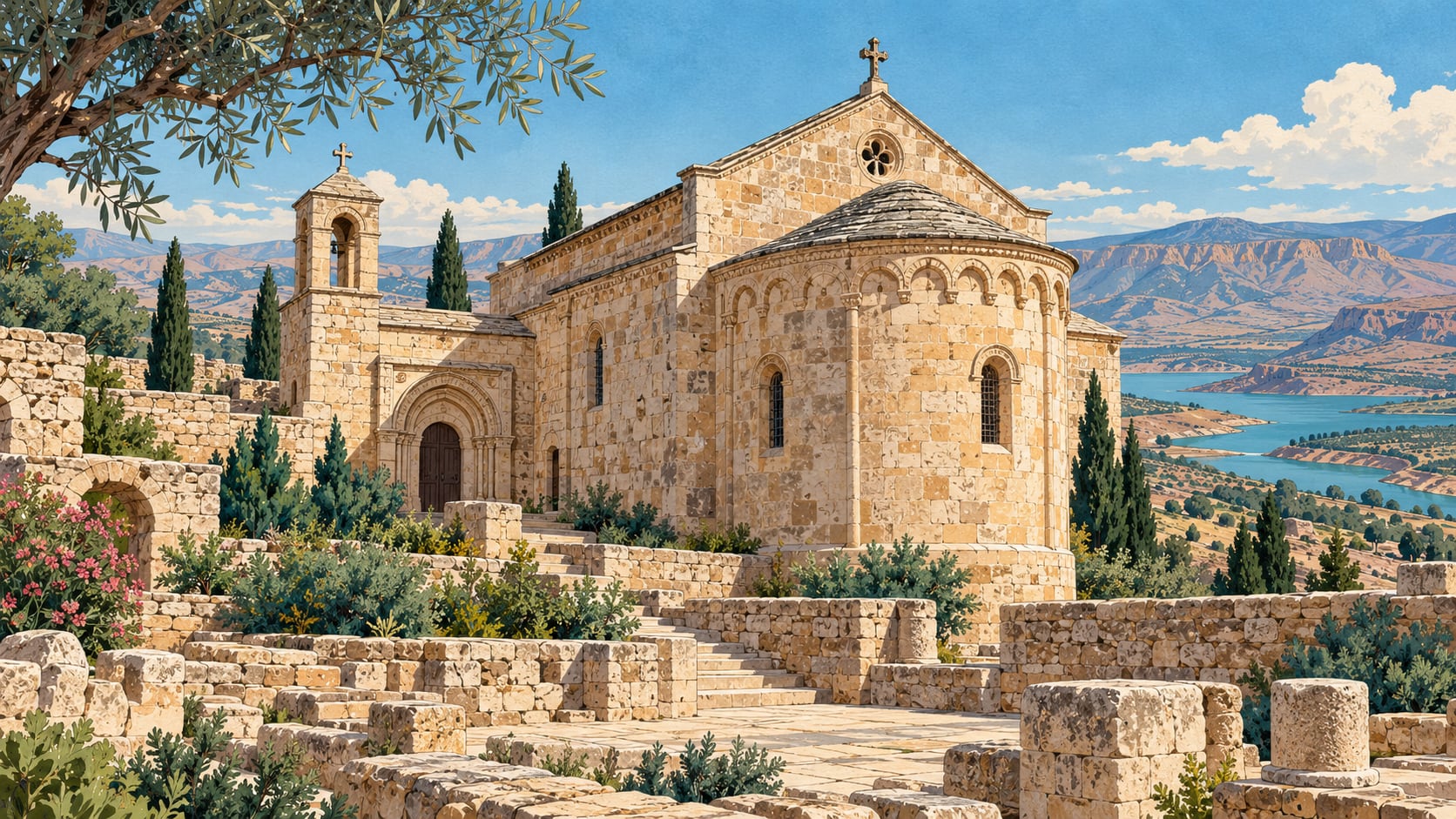 Mor Petrus and Mor Paulus Church çizimi, Adıyaman