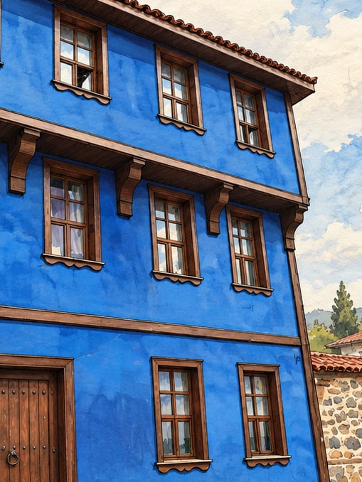 Zeichnung: Museum Mudanya-Waffenstillstandshaus, Bursa