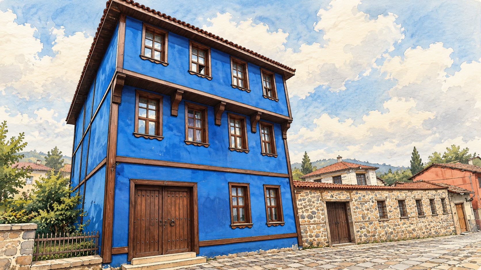 Mudanya Armistice House Museum çizimi, Bursa