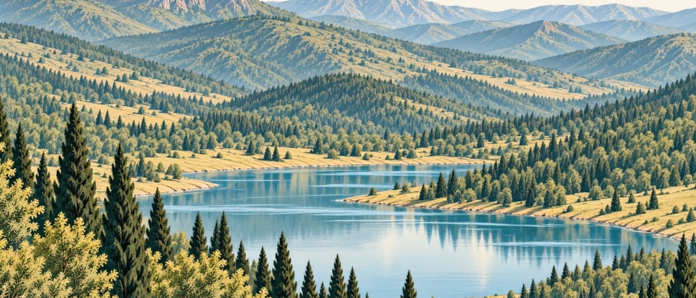 Mudurnu Karamurat Lake çizimi, Bolu
