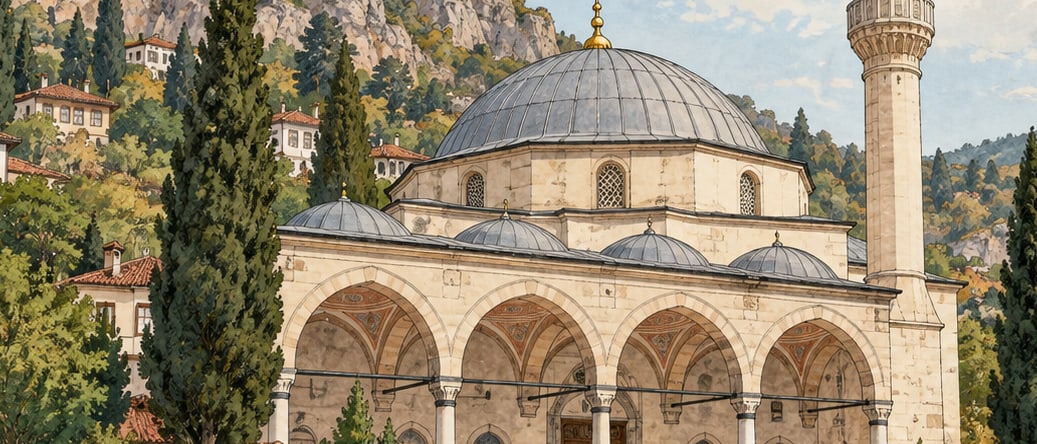 Mudurnu Yıldırım Bayezid Mosque çizimi, Bolu