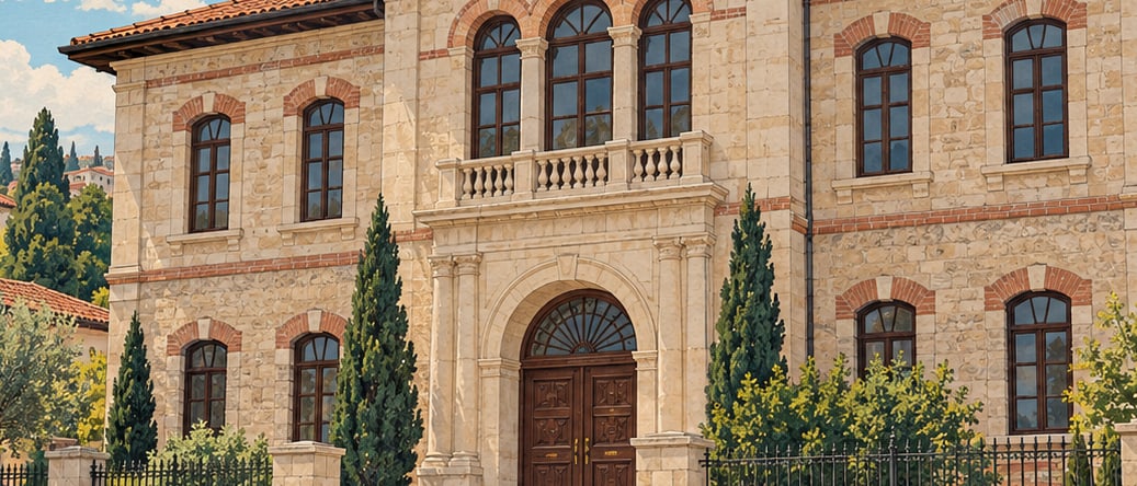 Mühürdarzade Mansion çizimi, Sivas