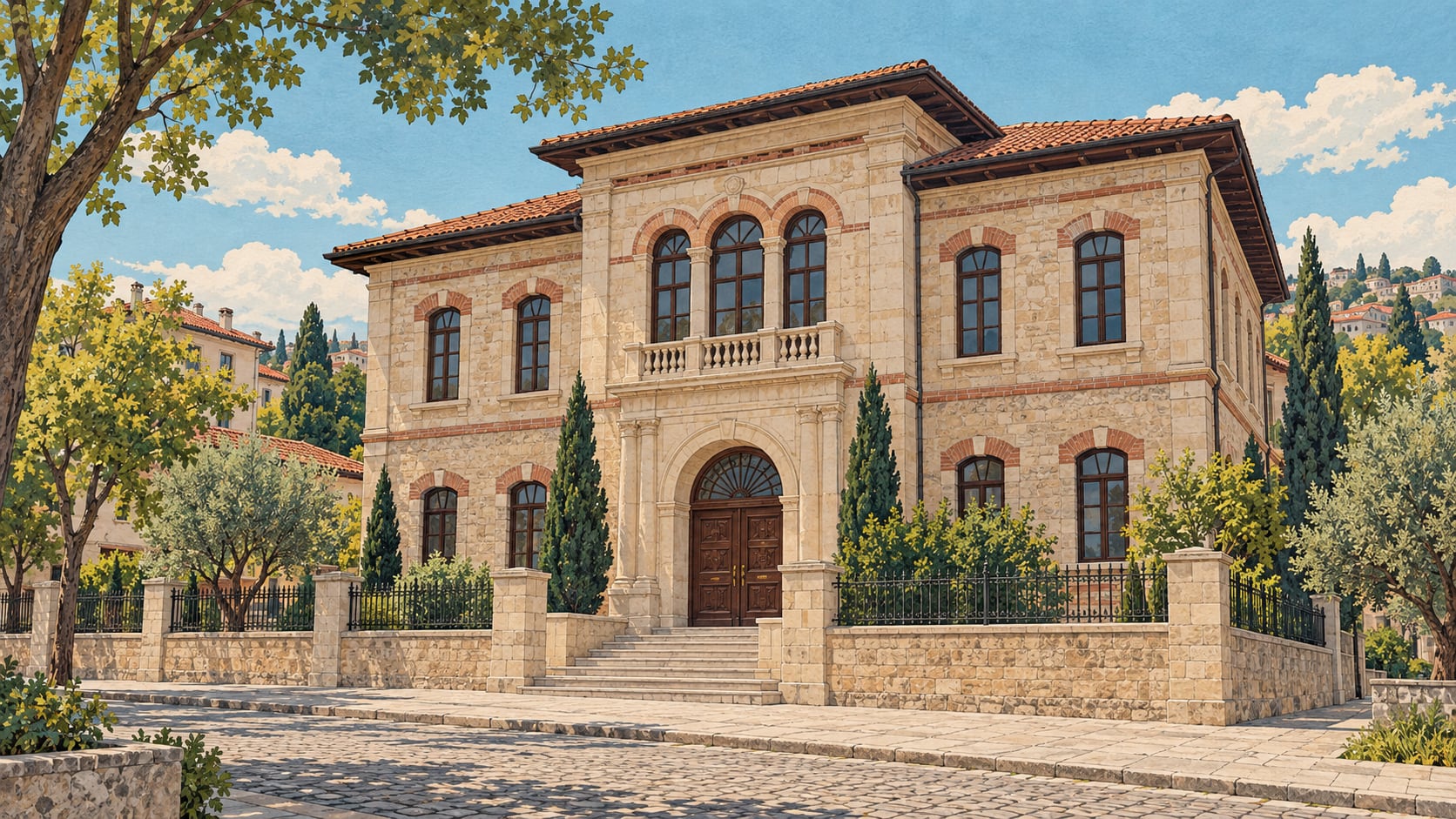 Mühürdarzade Mansion çizimi, Sivas