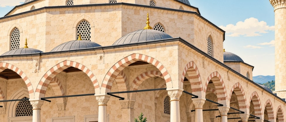 Muradiye Mosque çizimi, Edirne