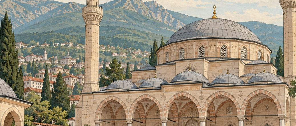 Muradiye Mosque çizimi, Bursa