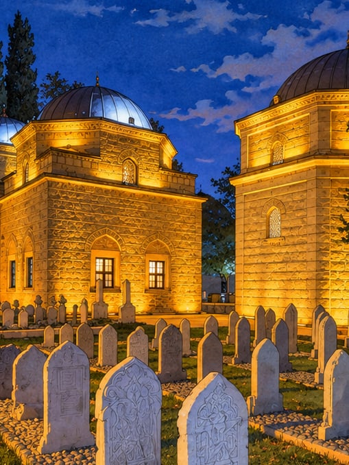 Zeichnung: Muradiye-Komplex, Bursa