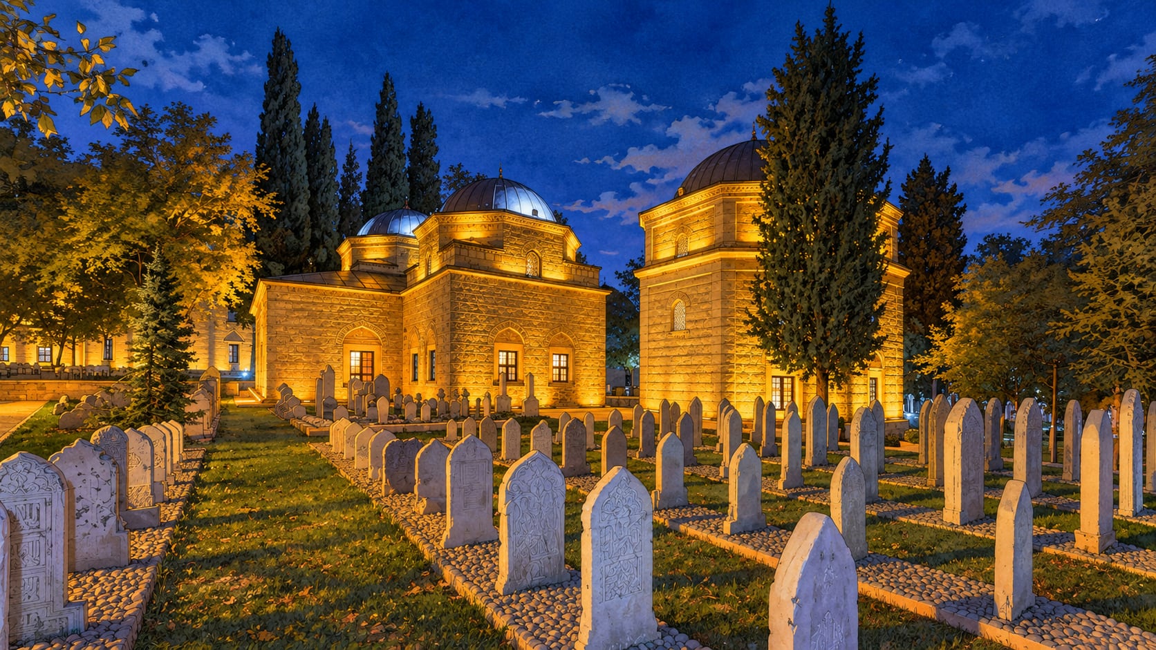 Muradiye Complex çizimi, Bursa