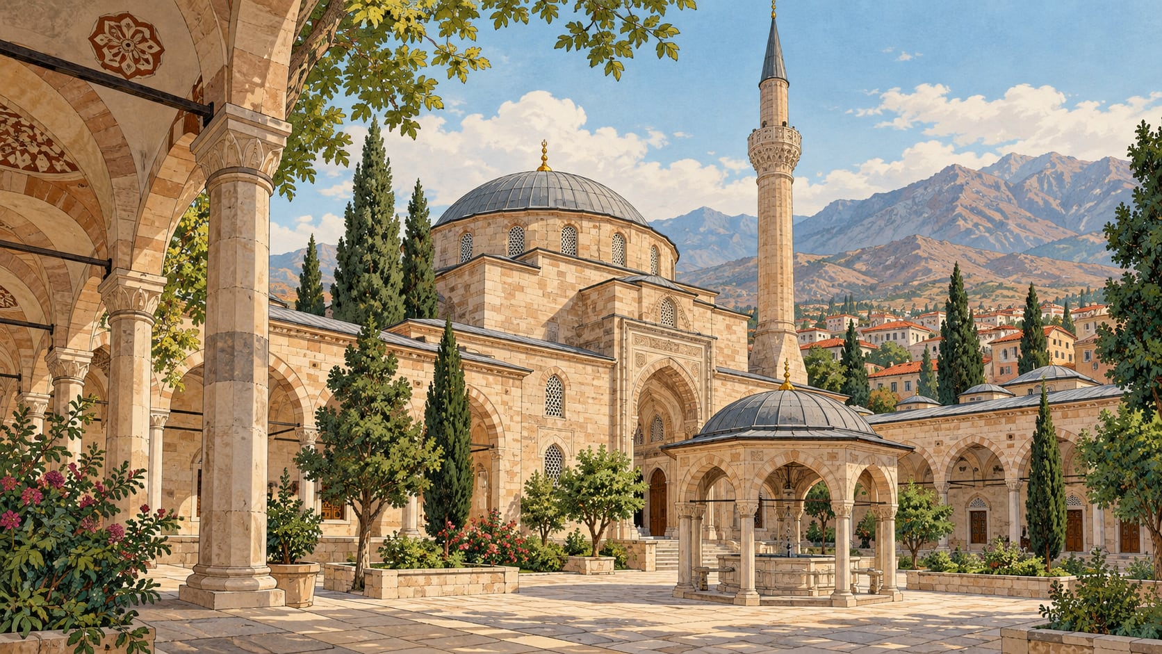 Murat Paşa Mosque çizimi, Niğde