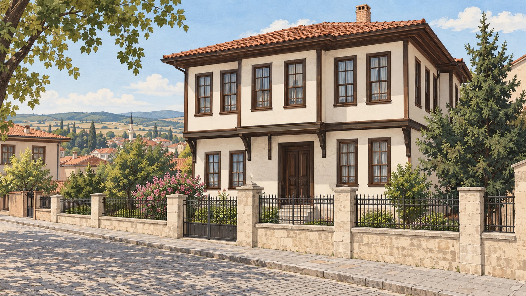 Muratlı Atatürk House çizimi, Tekirdağ