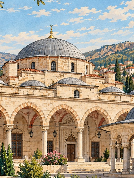 Zeichnung: Musalla-Moschee, Adıyaman