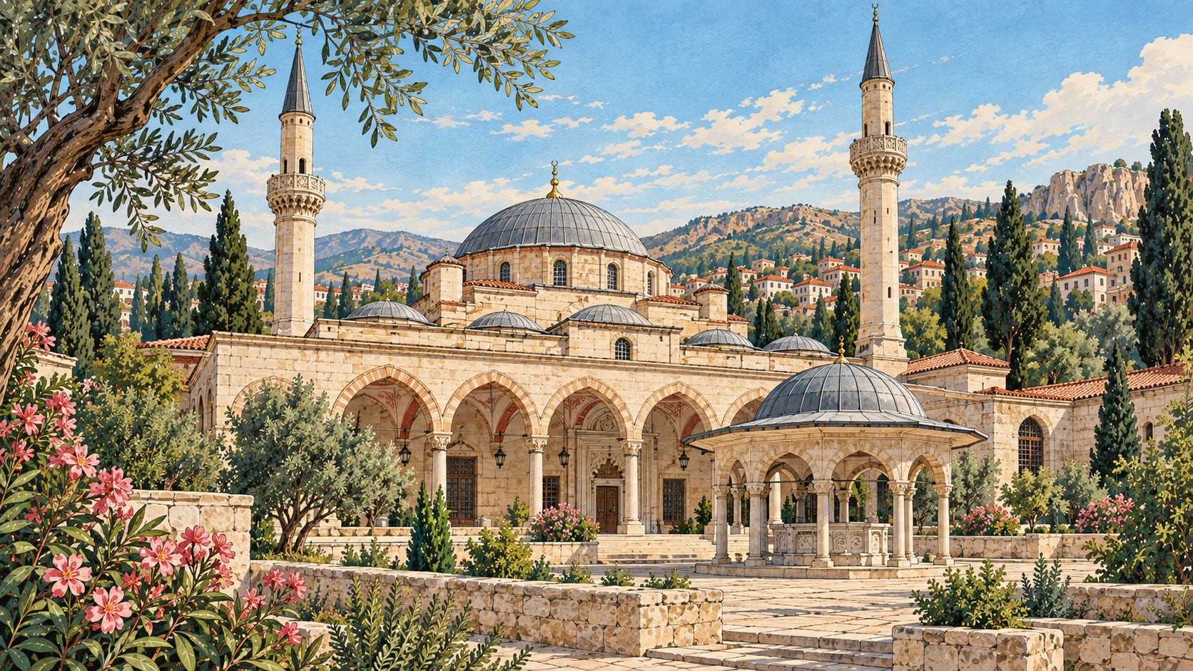 Musalla Mosque çizimi, Adıyaman