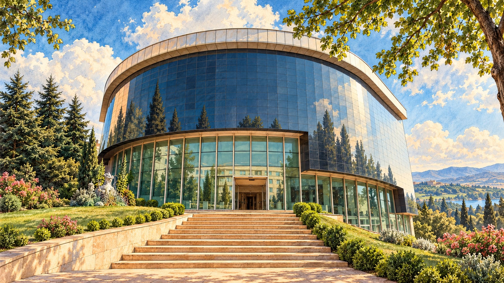 Mustafa Ayaz Foundation Plastic Arts Museum çizimi, Ankara