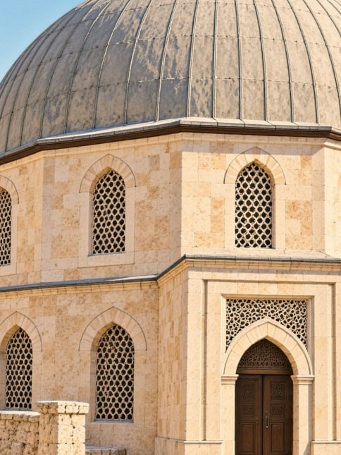 Zeichnung: Müştak-Baba-Grabmal, Muş
