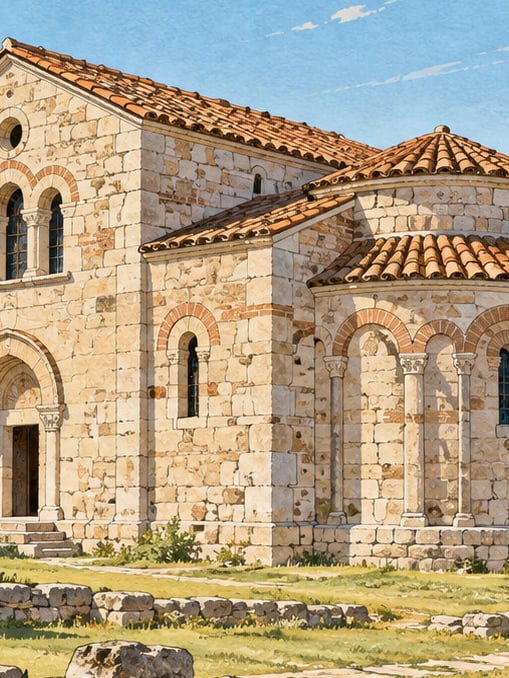 Zeichnung: Kirche Muzadere, Ordu