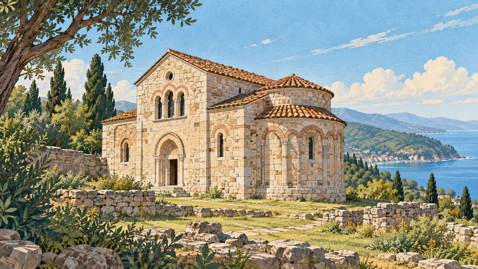 Muzadere Church çizimi, Ordu
