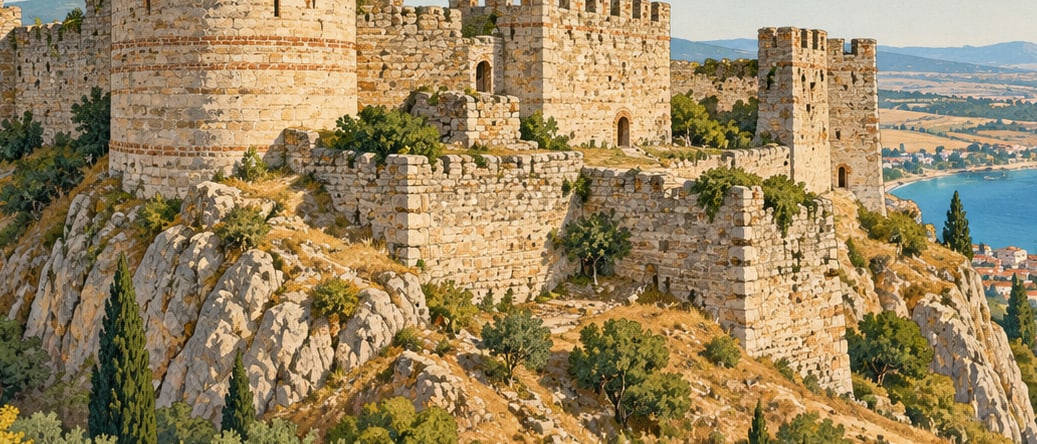 Naip Castle çizimi, Tekirdağ