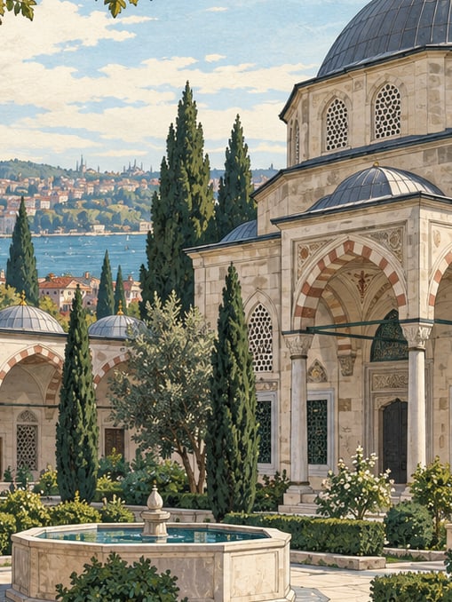 Zeichnung: Grabmal Nakkaş Hasan Paşa, İstanbul
