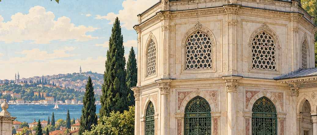 Nakşıdil Valide Sultan Tomb çizimi, İstanbul