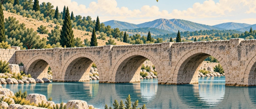 Narlıdere (Kasrik) Bridge çizimi, Bitlis