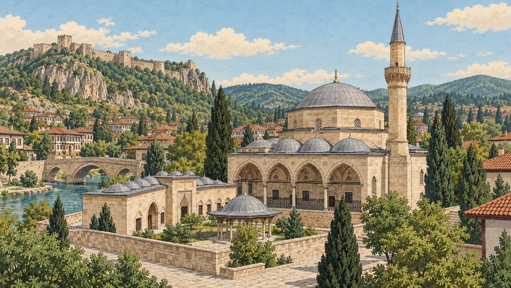 Nasrullah Kadı Complex çizimi, Kastamonu