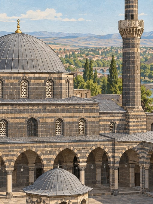 Zeichnung: Nebi-Moschee, Diyarbakır