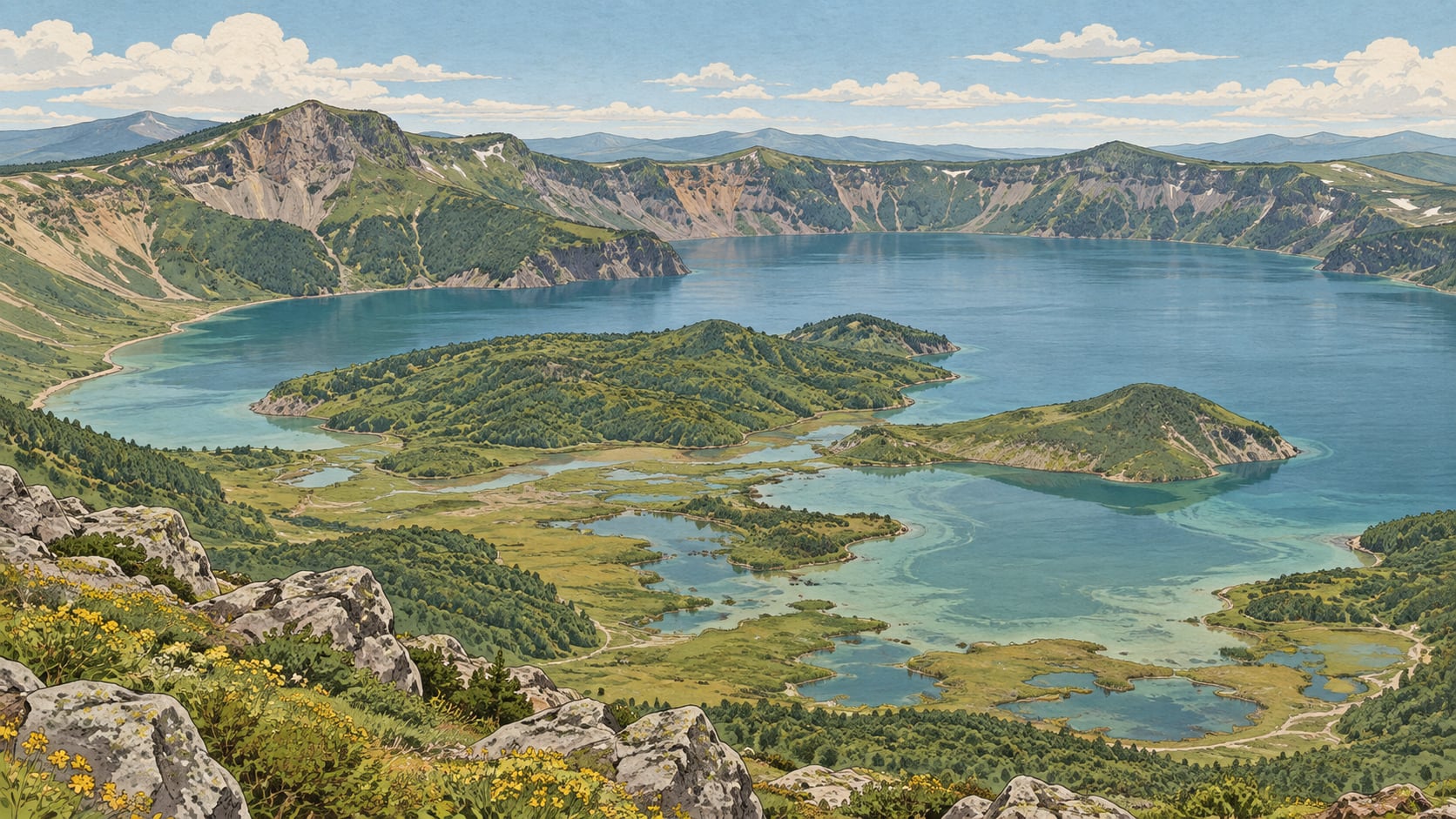 Nemrut Crater Lake çizimi, Bitlis