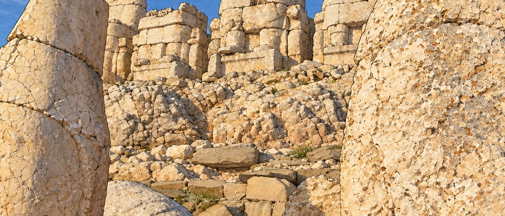 Nemrut Archaeological Site çizimi, Adıyaman