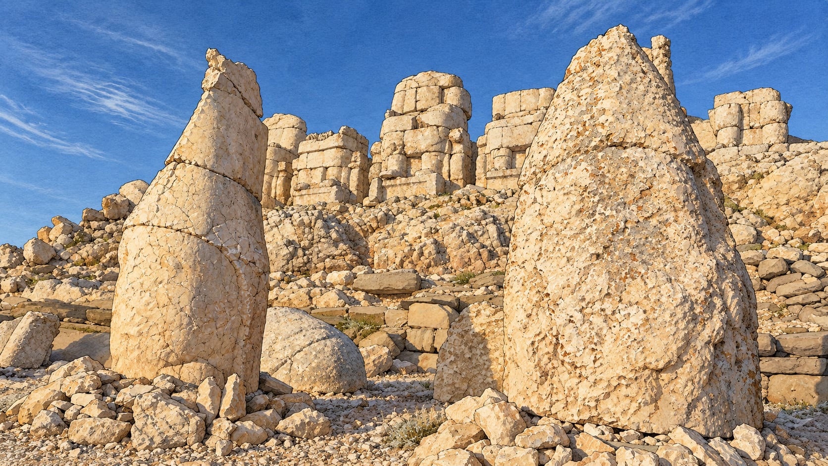 Nemrut Archaeological Site çizimi, Adıyaman