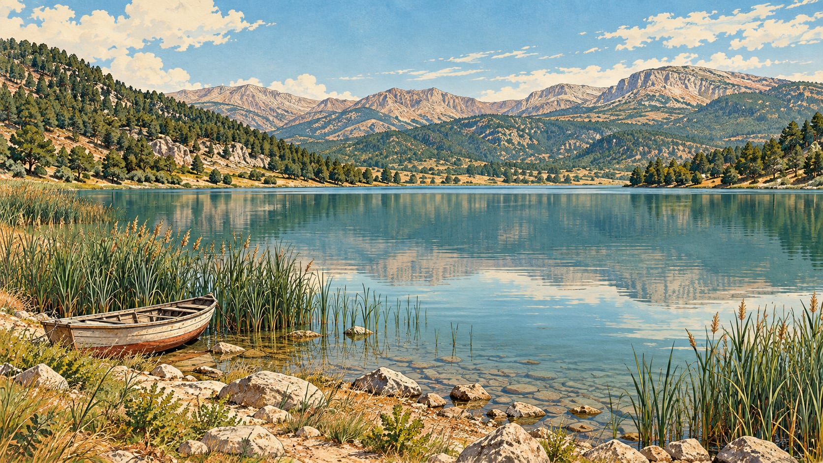 Obruk Reservoir çizimi, Çorum