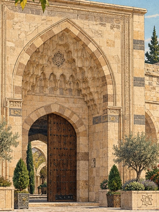 Zeichnung: Obruk-Han-Karawanserei Rumi-Geschmacks- und Duftmuseum, Konya