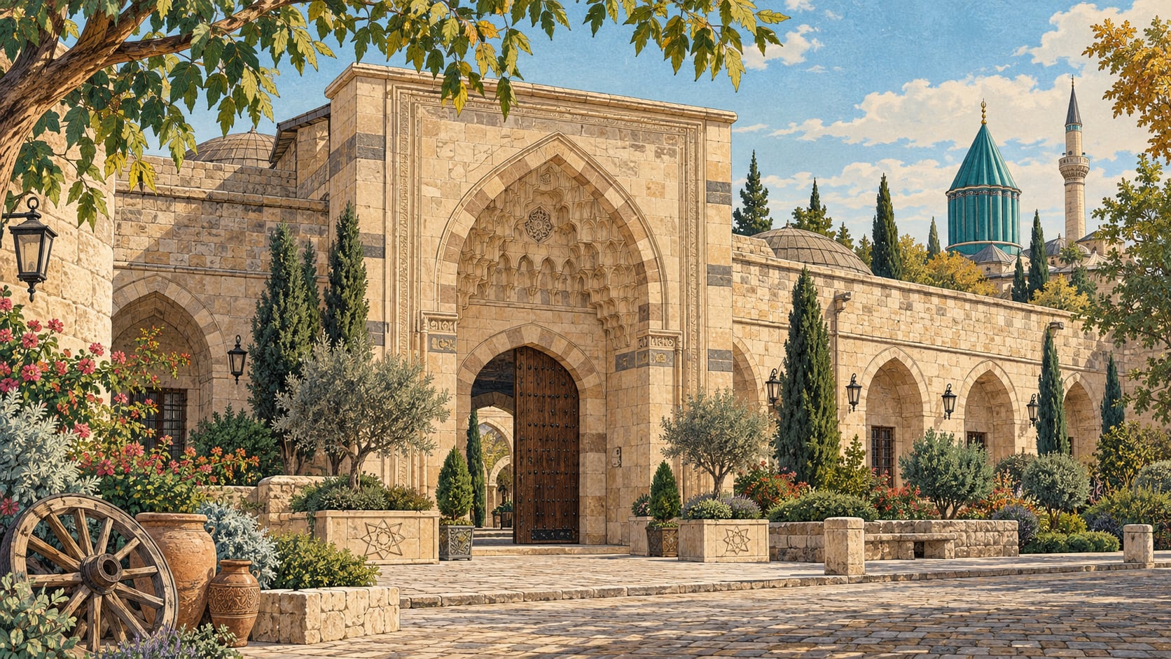 Obruk Han Caravanserai Rumi Taste and Scent Museum çizimi, Konya