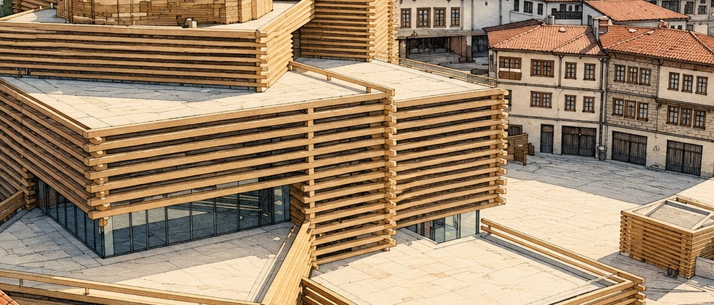 Odunpazarı Modern Museum çizimi, Eskişehir