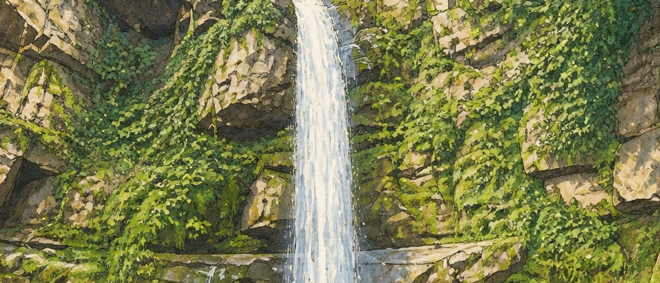 Ohtamış Waterfall çizimi, Ordu