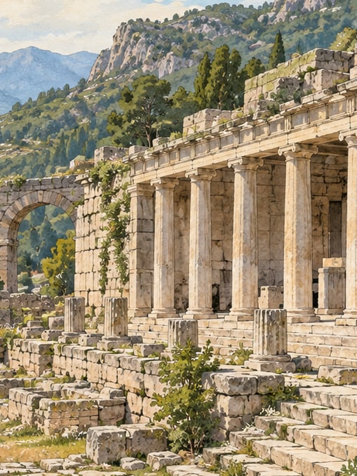 Zeichnung: Oinoanda, Muğla