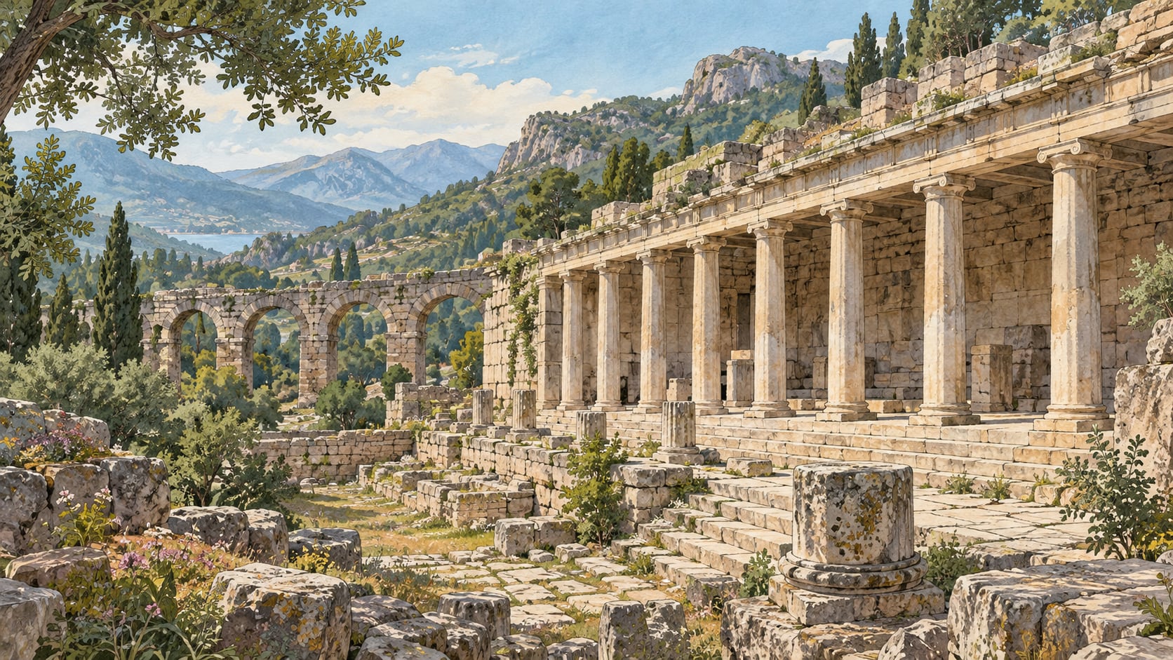 Oinoanda çizimi, Muğla
