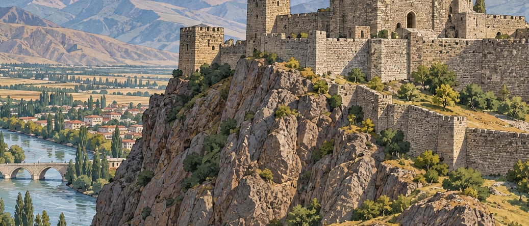 Oltu Castle çizimi, Erzurum