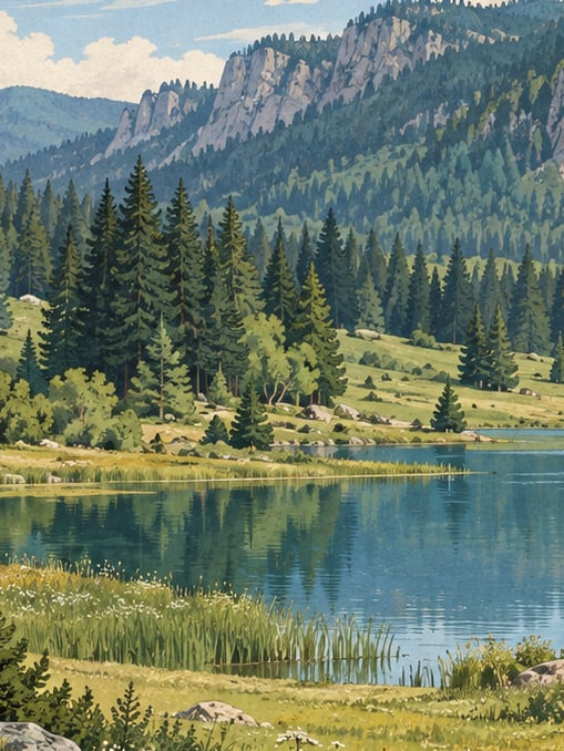 Zeichnung: Naturpark Olukbaşı, Kastamonu