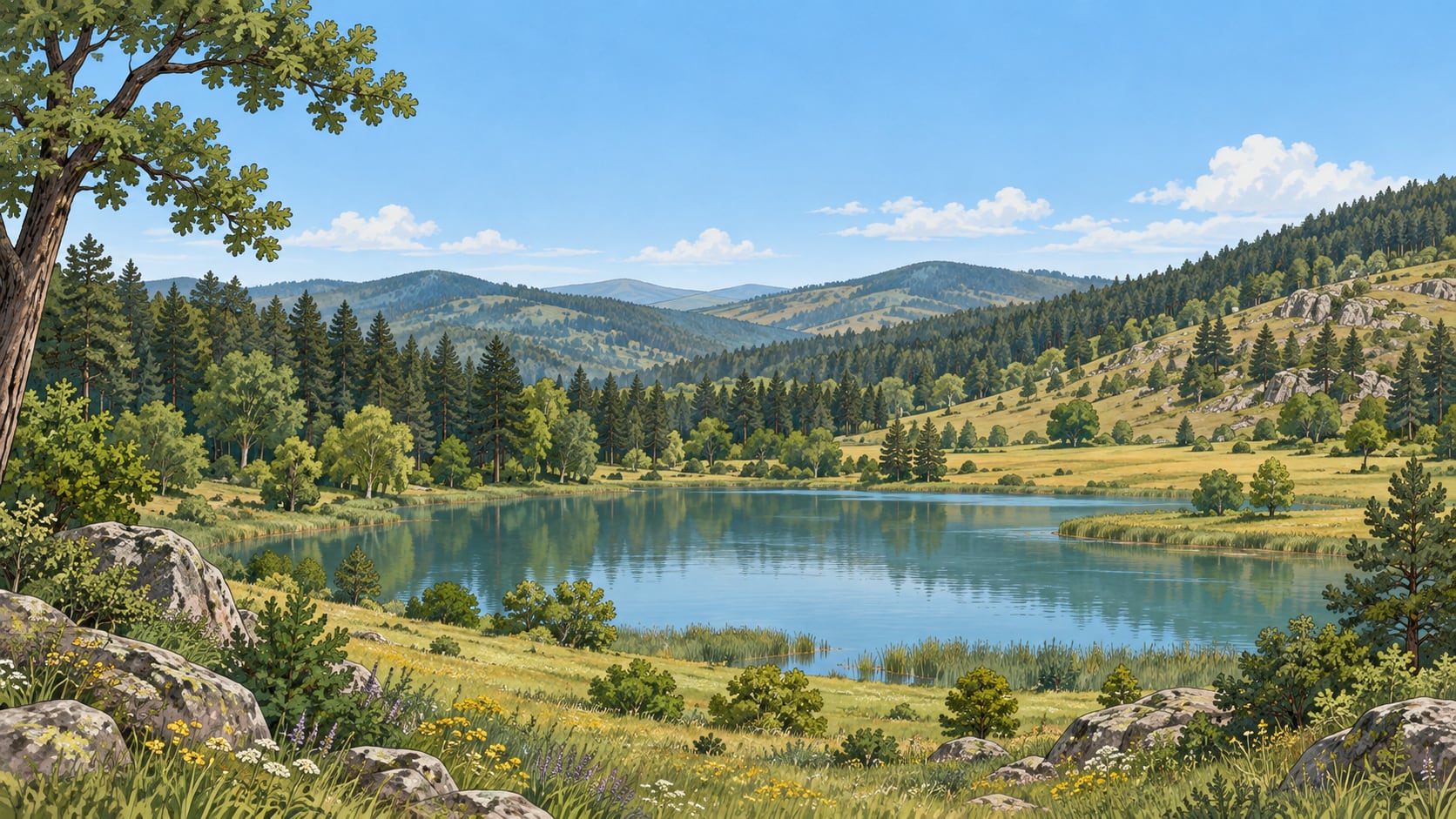 Oluközü Nature Park çizimi, Yozgat