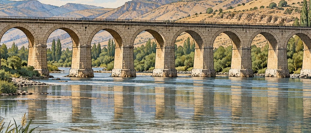 Ten-Arched DDY Bridge çizimi, Batman