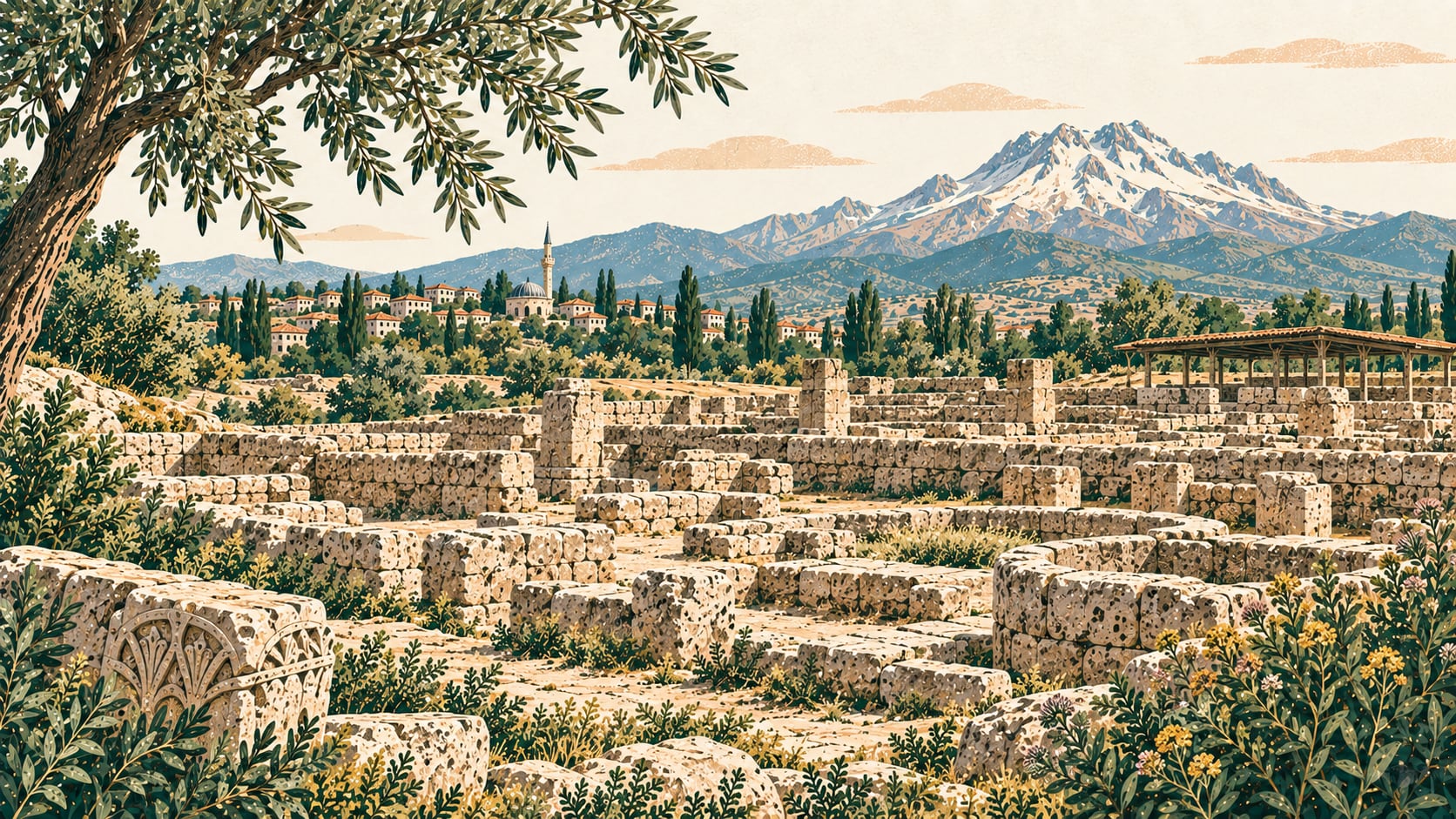 Örenşehir çizimi, Kayseri